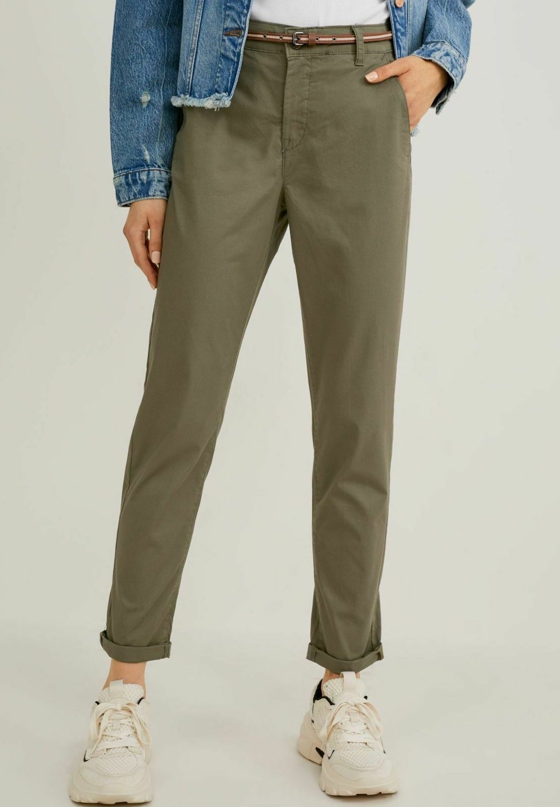 C\u0026A Pantalones chinos - green/verde - Zalando.es