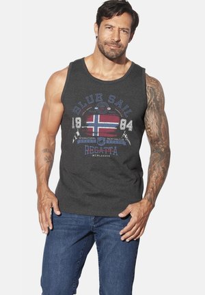 TANK BEUTE - Top - dunkelgrau melange