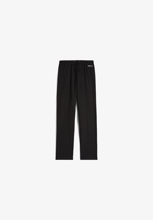 Pantaloni sportivi neri con vita regolabile e dettaglio del logo sulla parte anteriore sinistra. Realizzati in un tessuto morbido e leggero con una vestibilità dritta.