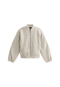 New Look TEXTURED - Chaquetas bomber - cream