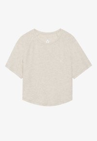 ESSENTIAL CROPPED FINE RIB T SHIRT - Osnovna majica kratkih rukava - camel