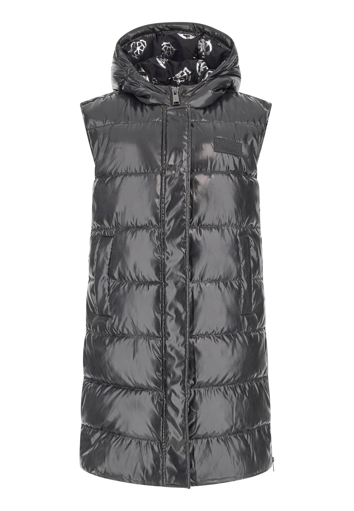 Vest Wattierte Steppweste Damen Lang Steppweste Daunenweste