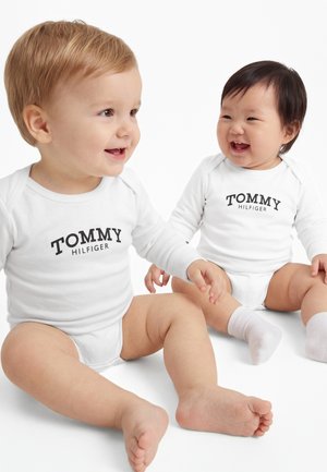 Tommy Hilfiger, LOGO JERSEY LONG SLEEVE BODYSUIT - Longsleeve - white