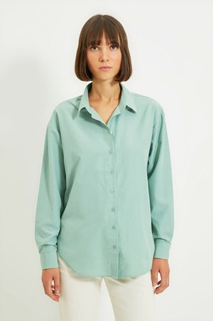 Button-down blouse - blue