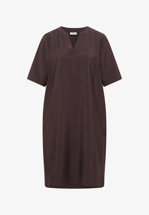 Cecil, KNEE-LENGTH DRESS WITH SPLIT NECK - Robe de jour - brown cacao