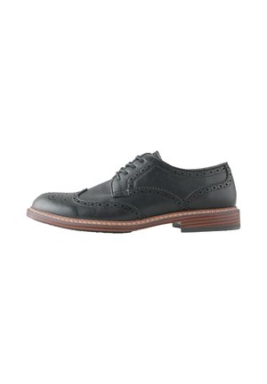 Next REGULAR FIT - CONTRAST SOLE BROGUE SHOES . - Pantofi eleganți cu șireturi - black