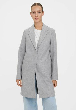 Vero Moda Klasyczny płaszcz - light grey melange