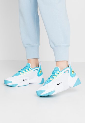 Nike Sportswear Zoom 2k Trainers Blue Fury Black White Limelight Blue Zalando Co Uk