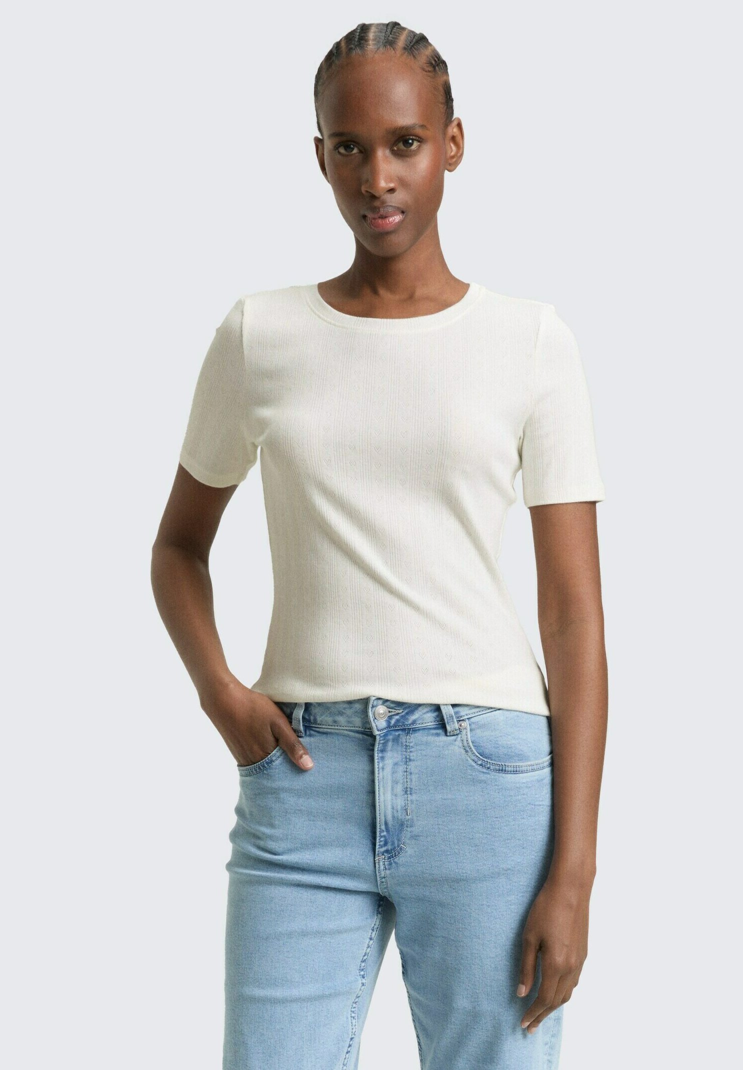 TOM TAILOR DENIM 2 PACK - T-shirt basic - white/bianco
