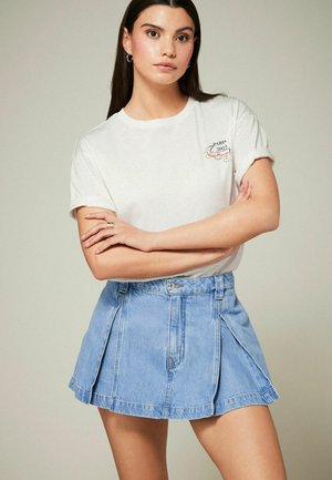 TALL REGULAR FIT - Džinsa auduma šorti - mid blue