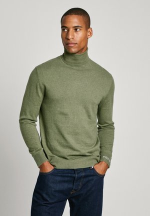 NEW ANDRE TURTLE NECK - Jersey de punto - safari green