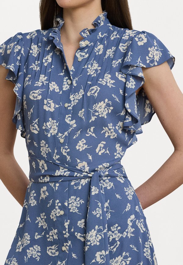 Floral Belted Georgette Shirtdress - Day dress4