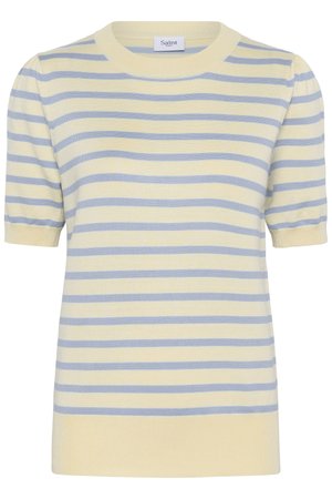 Saint Tropez STRIPED - Tricou cu imprimeu - lemon hydrangea stripe