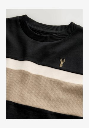 Next COLOURBLOCK SHORT SLEEVE - Pamata T-krekls - black neutral