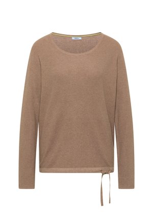 Cecil, PULLOVER MIT RUNDHALS UND STRUKTUR - Pullover - creamy mocha melange