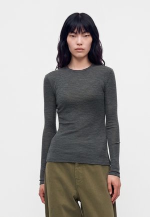 Weekend Max Mara, T-shirt à manches longues - dark grey