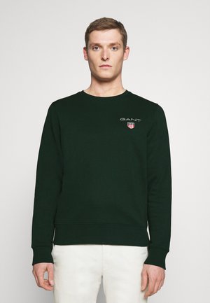 MEDIUM SHIELD CNECK - Mikina - tartan green