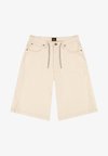 JORT WITH DRAWSTRING - Jeansshorts - natural greige