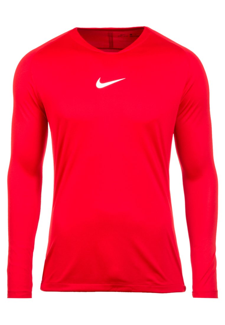 red long sleeve crew neck