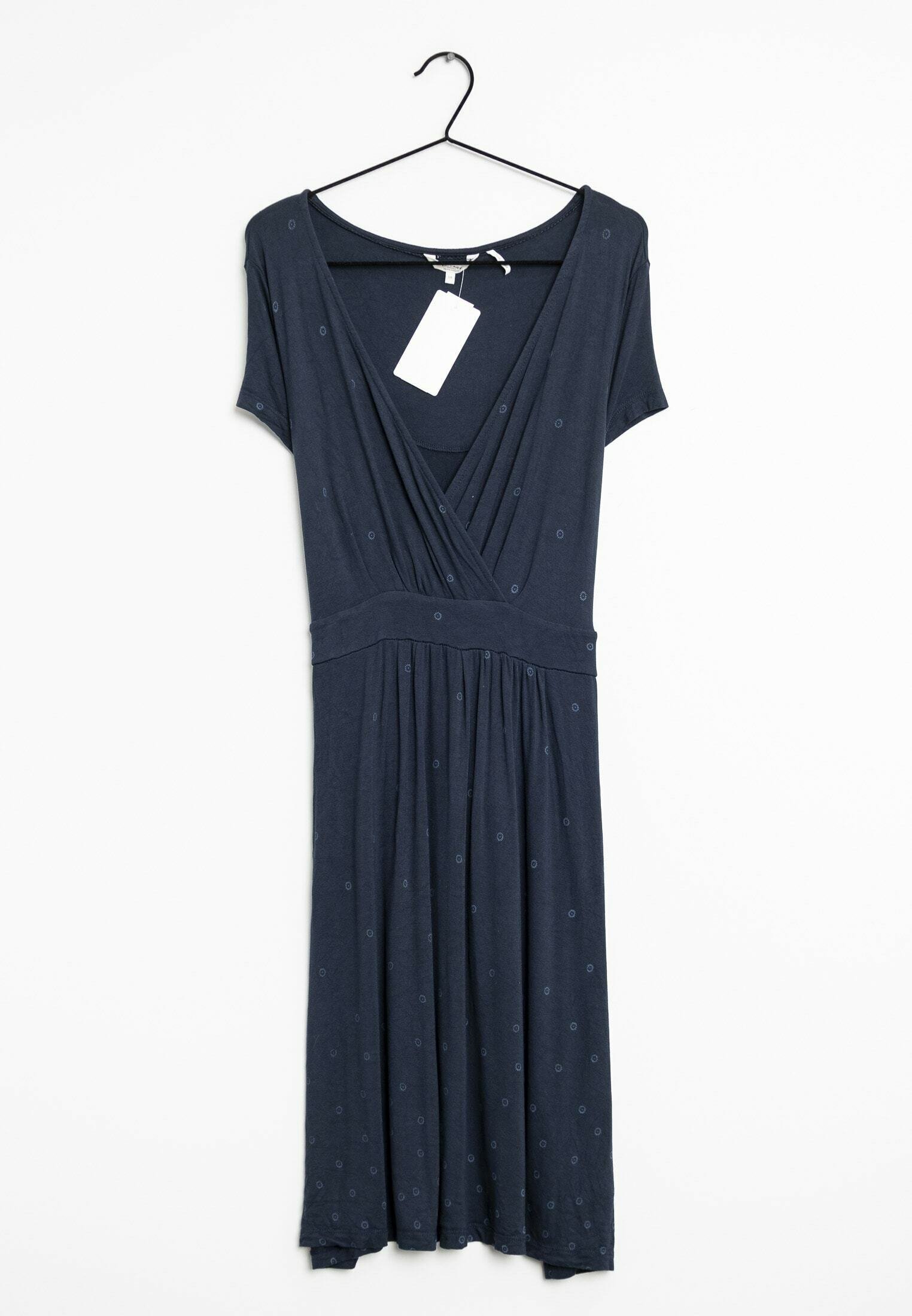 female dress blue alphas Color-Block Buckle Dress main image 0