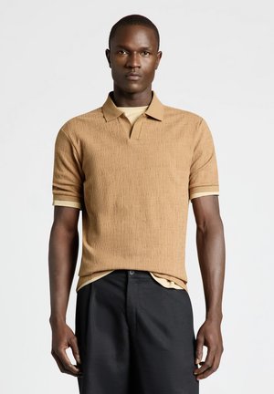 Calliope, T-SHIRT TINTA UNITA - Polo - tabacco