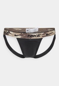 Nike Underwear STRETCH JOCK STRAP 3 PACK - Cuecas - black/white/olive/khaki