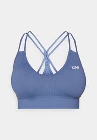 DEFINE SEAMLESS V SHAPE BRA - Sutiã desportivo de suporte médio - dusty twilight blue