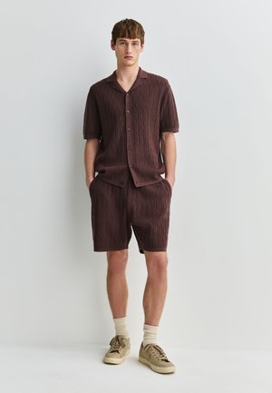 Next, REGULAR FIT - TEXTURED KNITTED SET 2 PACK - Shorts - brown/neutral
