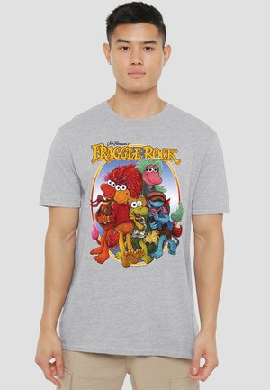 JIM HENSON FRAGGLE ROCK GROUP HUG - T-Shirt print - mottled light grey