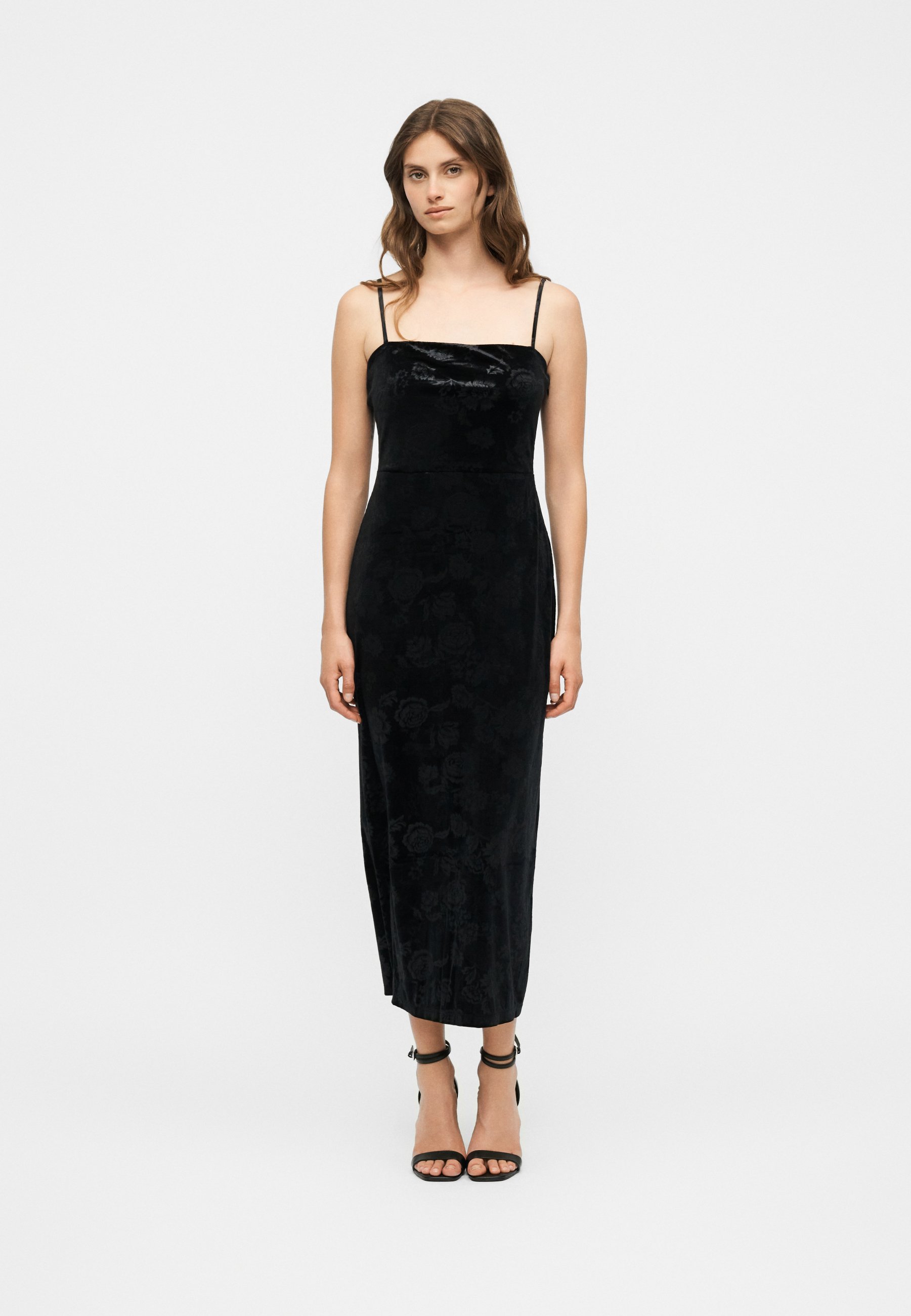 GAP Petite COLUMN DRESS - Cocktail dress / Party dress - black/black