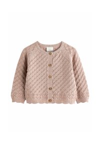 Next - POINTELLE REGULAR FIT - Strickjacke - pink Thumbnail-Bild 1