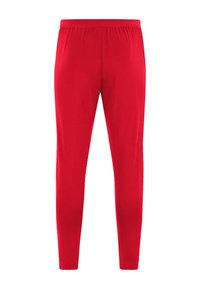 Rode leggings met een zachte textuur, elastische tailleband en tapered fit. Gemaakt van rekbare stof voor comfort en flexibiliteit.