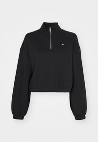 1/4 ZIP CREW - Sweater - black