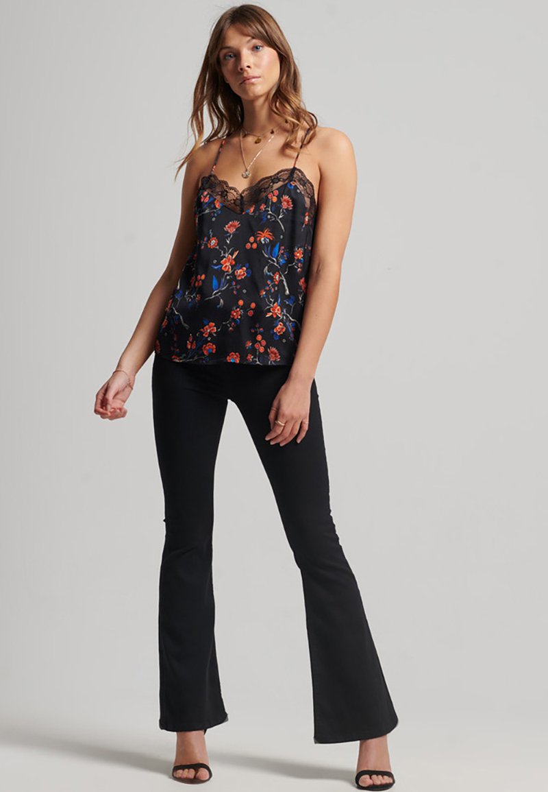 Superdry & Co Top zwart Superdry & Co Top zwart