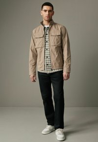 Next ZIP UP COTTON - Skraistė  - stone