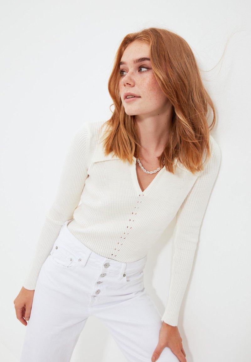 Damen Strickjacken | Trendyol Strickpullover cream/offwhite - EQ52996 Damen Strickjacken | Trendyol Strickpullover cream/offwhite - EQ52996