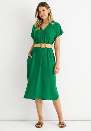 AIR FLOWS - Day dress - green