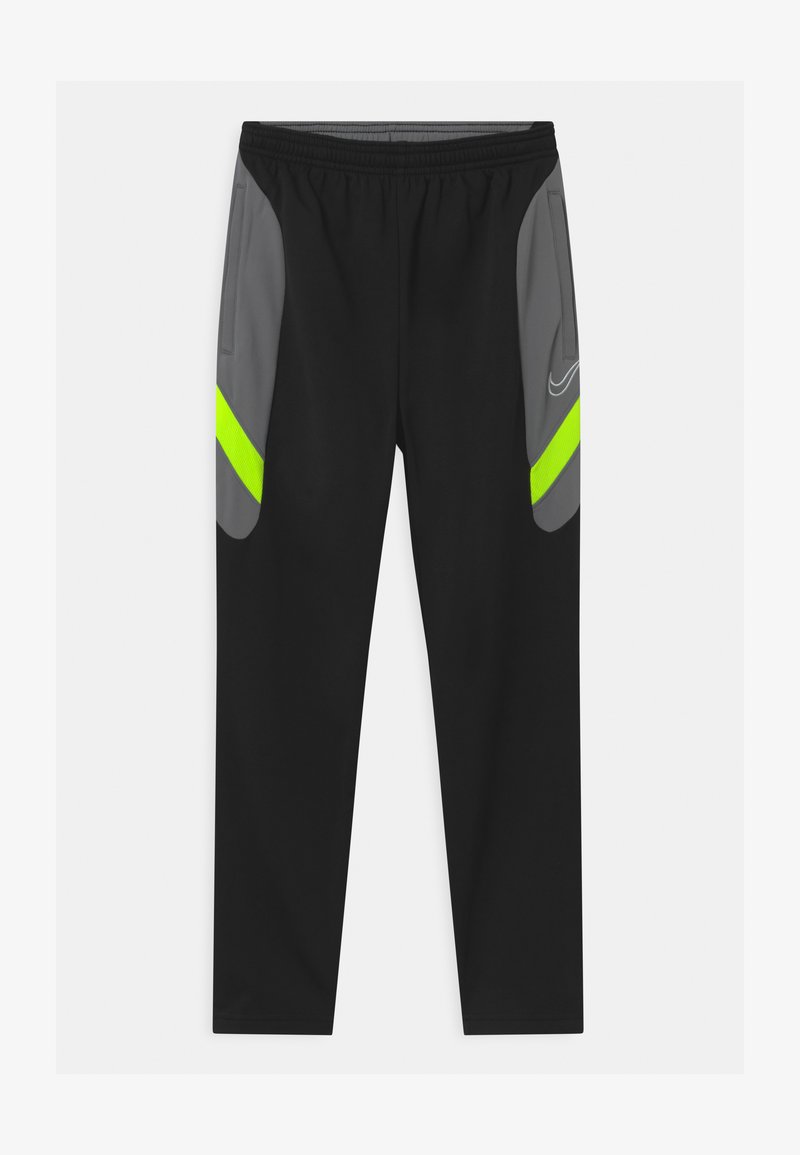 Nike Performance DRY ACADEMY - Pantalones deportivos - black/dark smoke grey/volt/light smoke grey