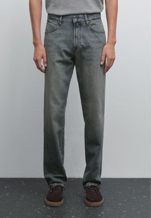 Massimo Dutti TAPERED FIT - Jeans Tapered Fit - mottled blue