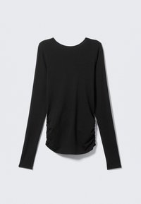 OPEN BACK LONGSLEEVED TOP - Long sleeved top - black