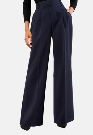 PREMIUM WIDE  - Trousers - navy