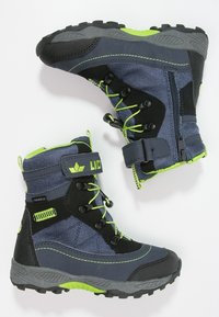 LICO SUNDSVALL - Vinterstövlar - marine/schwarz/lemon