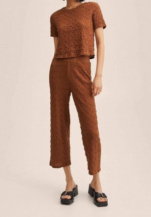 Mango, T-shirt imprimé - brown