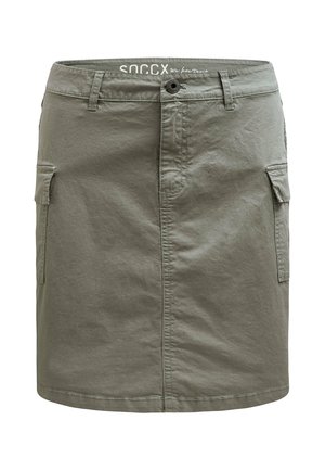 Soccx, SOCCX BASIC ROCK IM CARGO-STIL - A-line skirt - faded olive