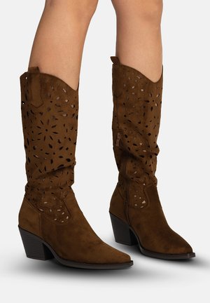 Bottes de cowboy / motard - braun