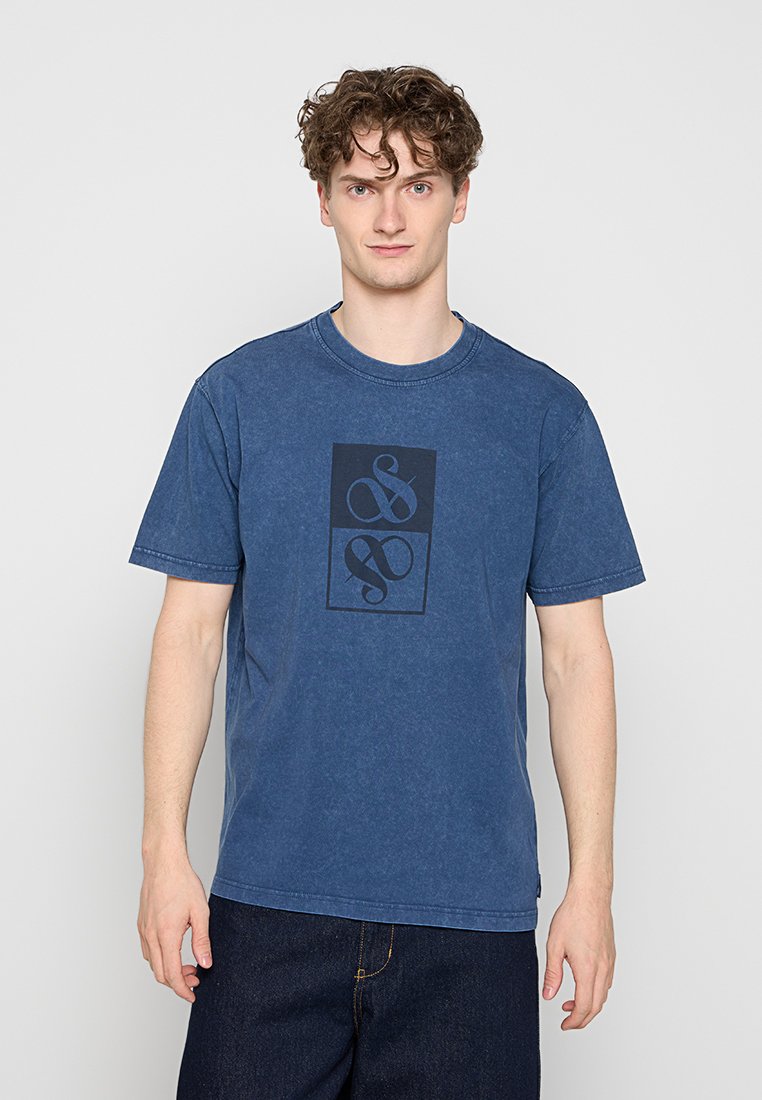 Scotch & Soda T-shirt print koningsblauw
