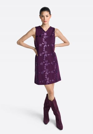 MINI - Rochie cocktail/Rochie petrecere - luxe grape