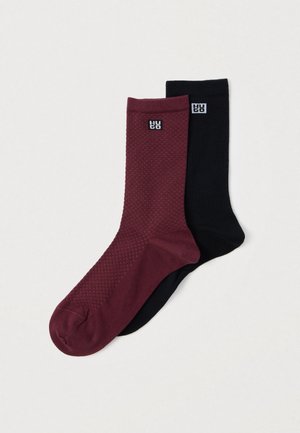 MICROLOVE 2 PACK - Ponožky - dark purple