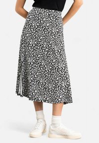 Les Lunes SIENNA - A-linjainen hame - black  white floral