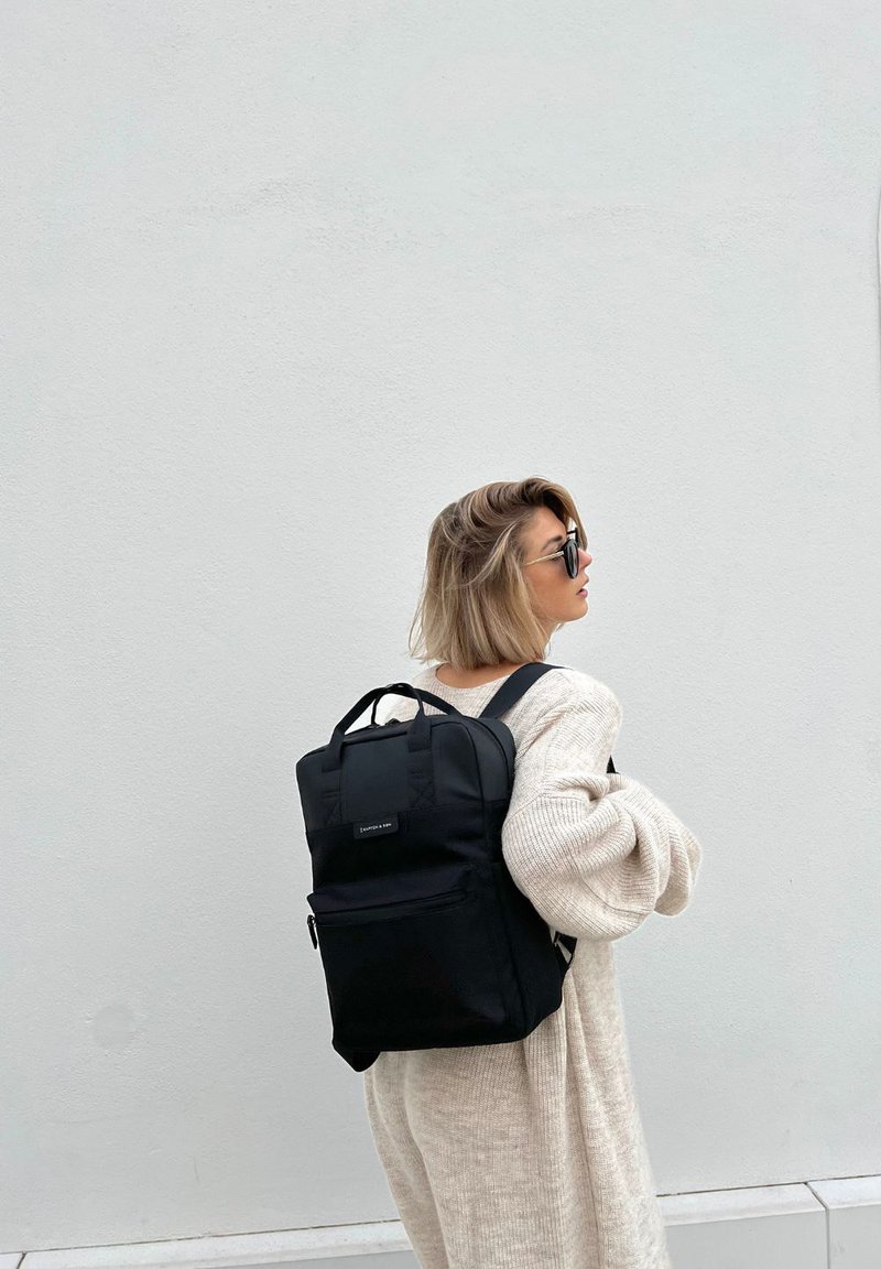 Kapten & Son BERGEN Rugzak all black/zwart Zalando.nl